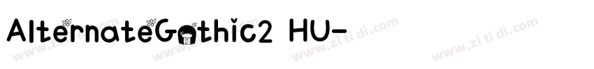 AlternateGothic2 HU字体转换